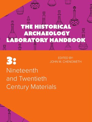 cover image of The Historical Archaeology Laboratory Handbook, Volume 3